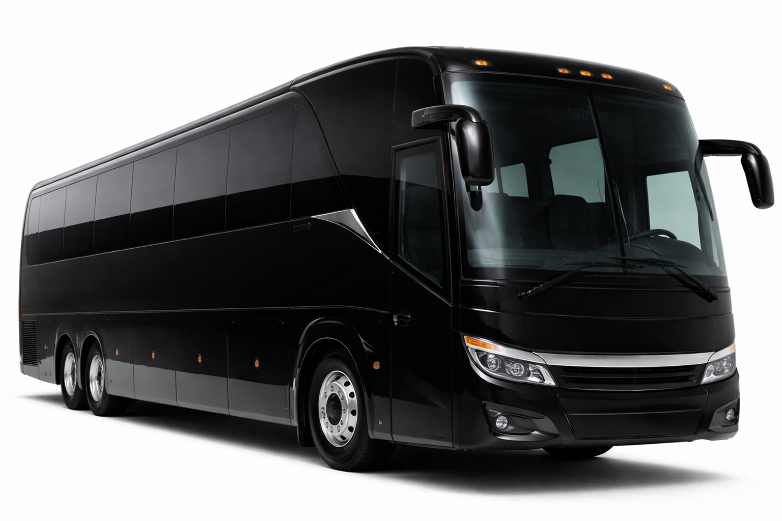 56 passenger coach bus for large group charter service in New York